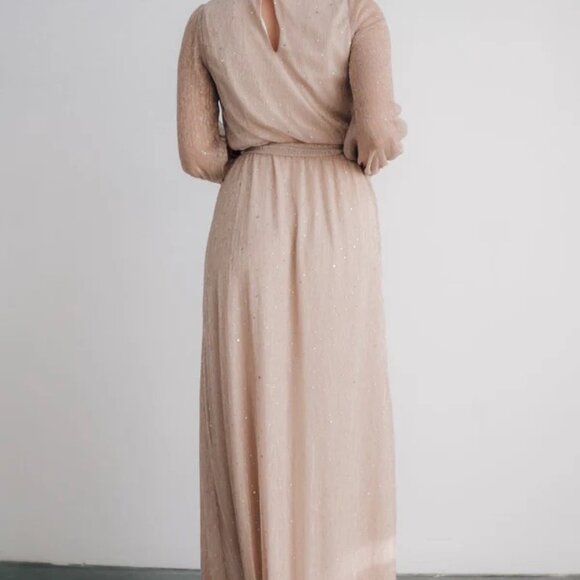 NWT Baltic Born Abigail Sparkle Gown - Champagne, Medium - Picture 4 of 5